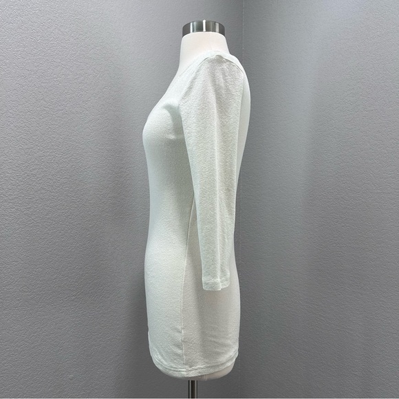 Michael Stars The Original Tee in Metallic Ivory - Picture 3 of 8